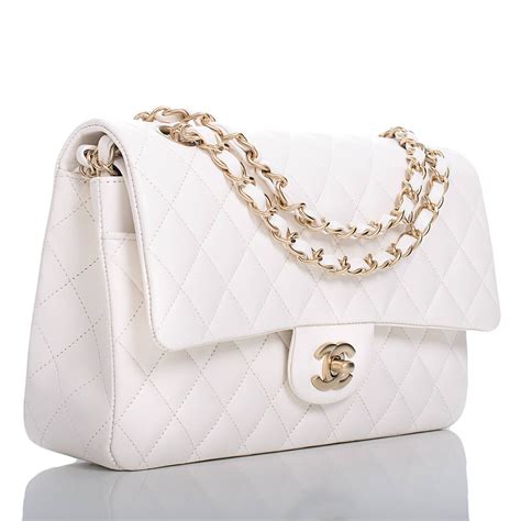 small white chanel purse|White Chanel bag vintage.